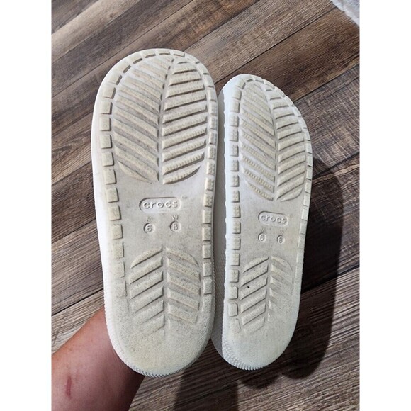 Crocs Classic V2 Slide White 209401 Unisex sandals Mens 6 Womens 8 - Picture 3 of 6